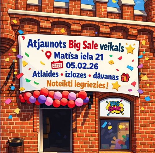 Matīsa store reopens on 05.02.2026